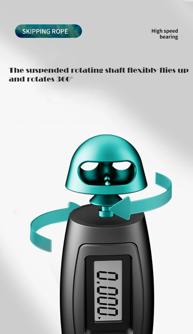 Adjustable Cordless Jump Rope with Counter Fitness Skipping Rope Gym Workout