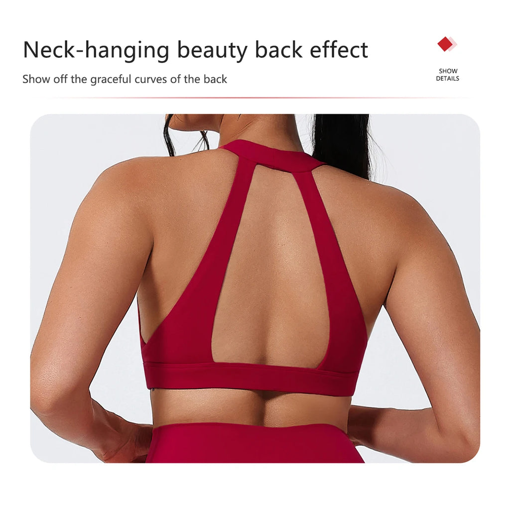 Hearuisavy Yoga Sports Bra | Women’s Breathable Gym Fitness Top