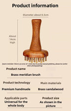 Portable Brass Gua Sha Massage Tool Head Neck Leg Body Meridian Massager Lymphatic Muscle Relief Pain Deep Tissue Massage