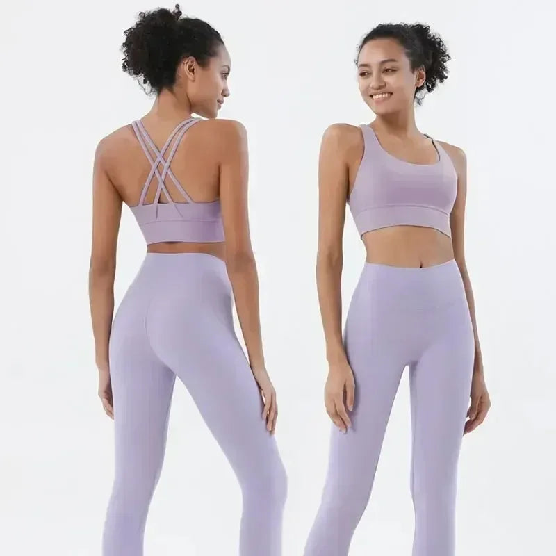 2 Piece Yoga Set | High Waist Booty Lift Gym Outfit