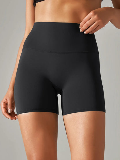 Women High Waist Yoga Shorts Squat Proof Gym Workout Fitness Cycling Shorts