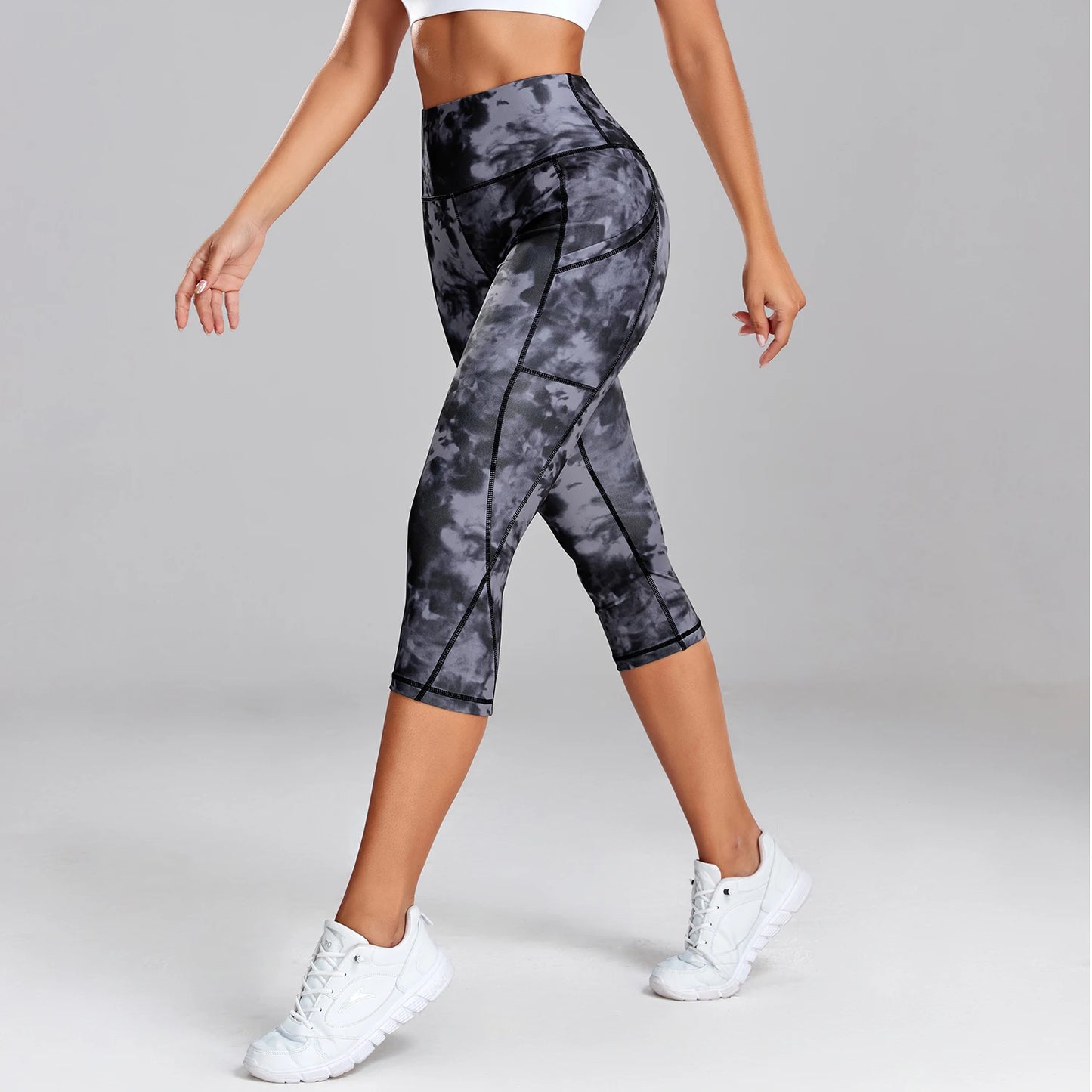 Sculpt & Flow - Leopard Print Capri