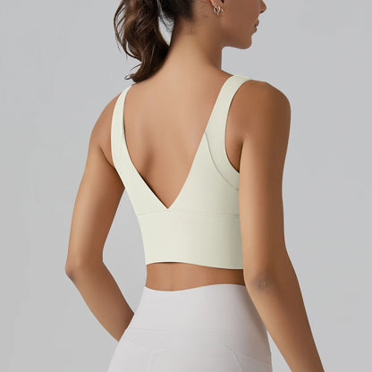 Women Athletic Sports Bra Shockproof Yoga Gym Running Workout Top