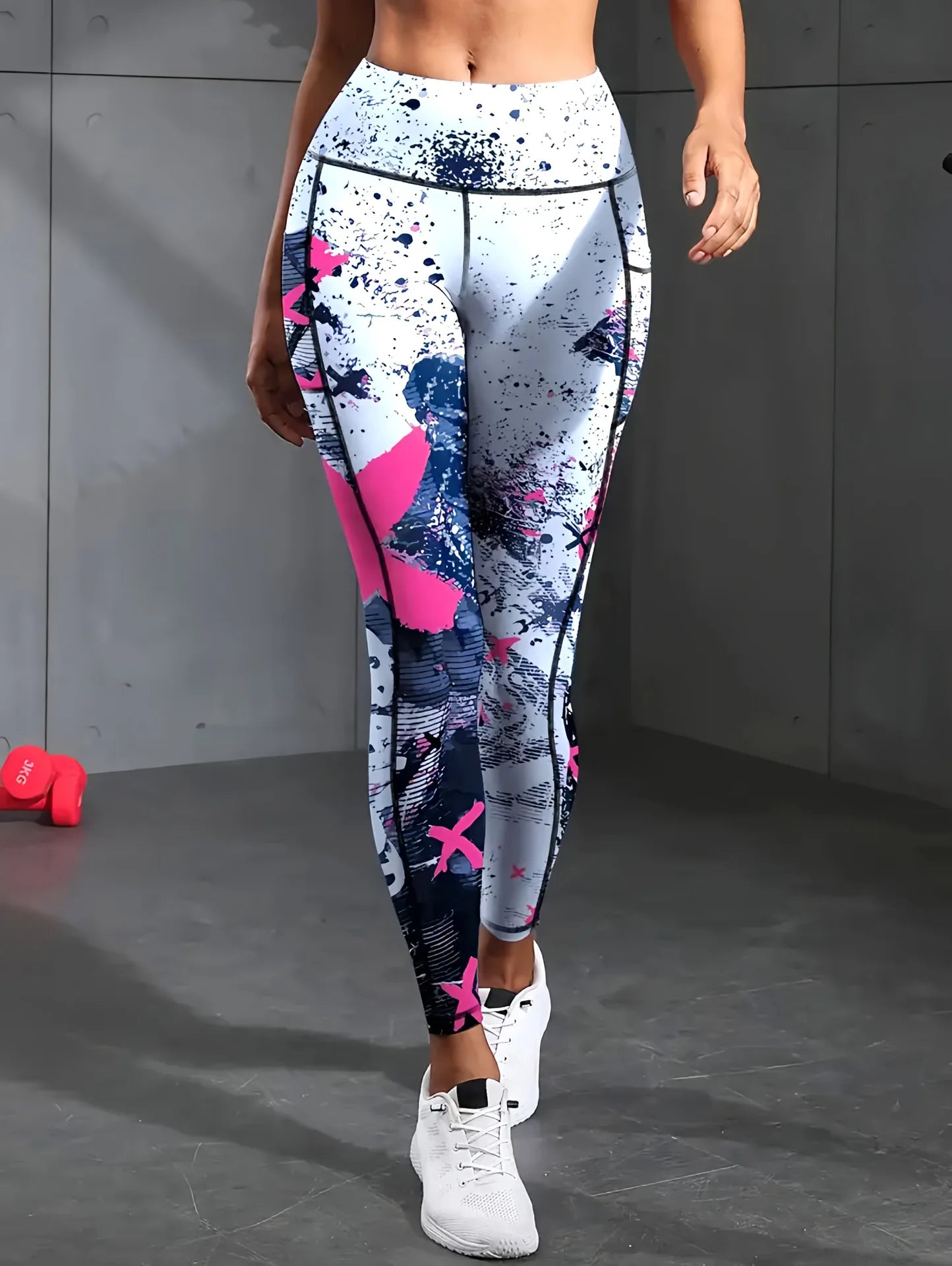 Second Skin Leggings - Patchwork Print