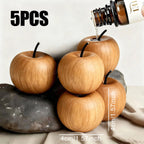 Natural Wood Apple Aroma Diffuser – Essential Oil Scent Decor