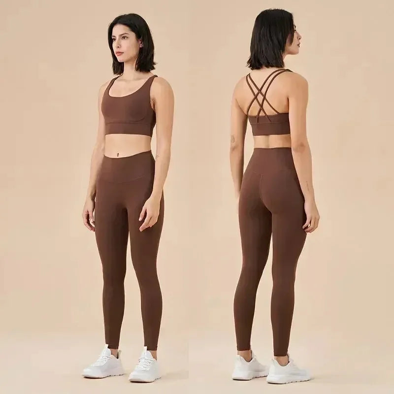 2 Piece Yoga Set | High Waist Booty Lift Gym Outfit