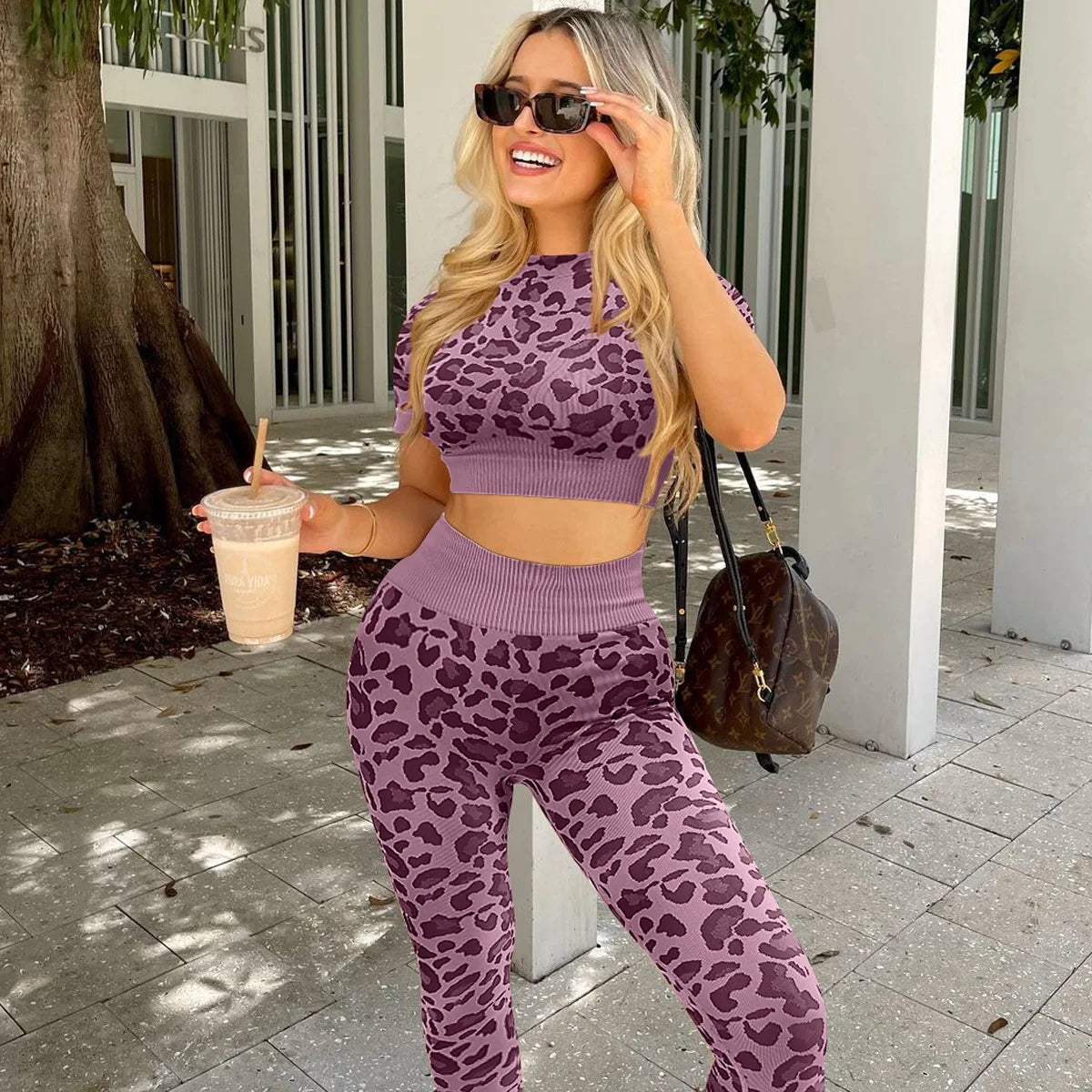 Curve & Flow Set - Seamless Leopard