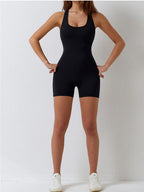 Women’s Yoga Jumpsuit | Push-Up Gym Pilates Workout Outfit