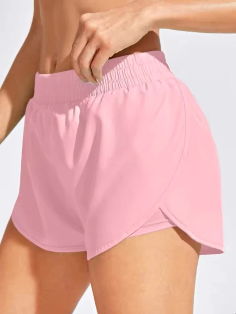 Women Gym Yoga Shorts Fitness Workout Running Sport Leggings Elastic Shorts