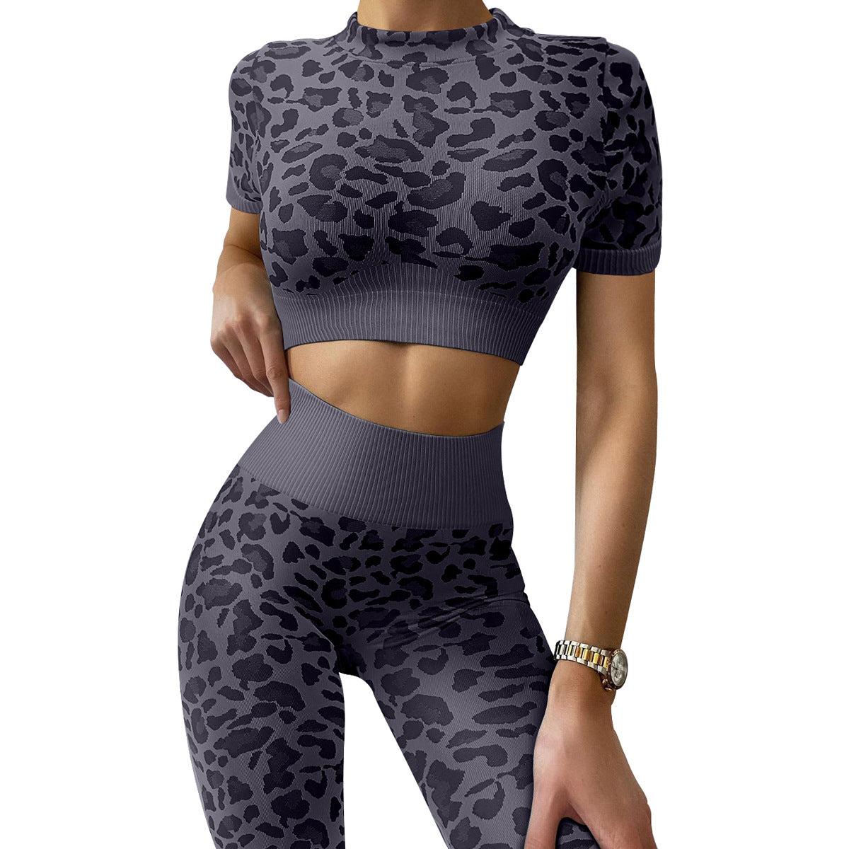 Curve & Flow Set - Seamless Leopard