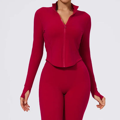 Women Zip Up Yoga Jacket | Ultra Soft Quick Dry Sports Top