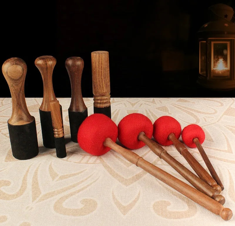 Singing Bowl Mallet | Wooden Wool Felt Stick for Meditation