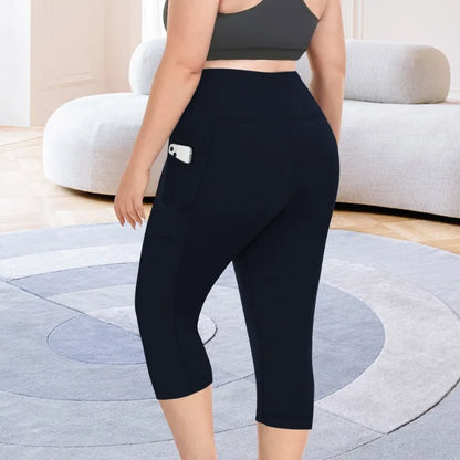 Sculpt & Flow Leggings - Plus Size Capri Black