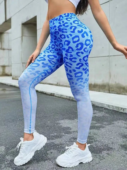 Second Skin Leggings - Blue or Pink Leopard