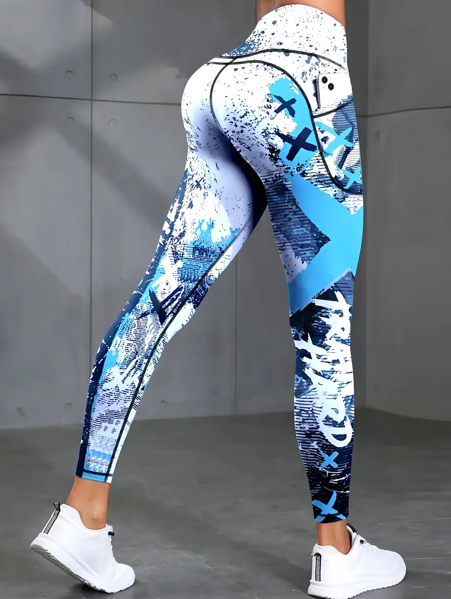 Second Skin Leggings - Patchwork Print
