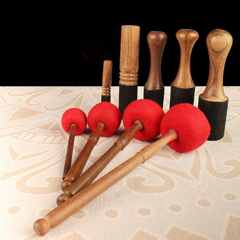 Singing Bowl Mallet | Wooden Wool Felt Stick for Meditation