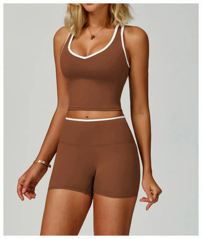 Women Sports Bra High Support Yoga Top Gym Workout Padded Fitness Vest