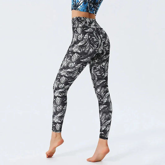 Sculpt & Flow Leggings - Floral Print