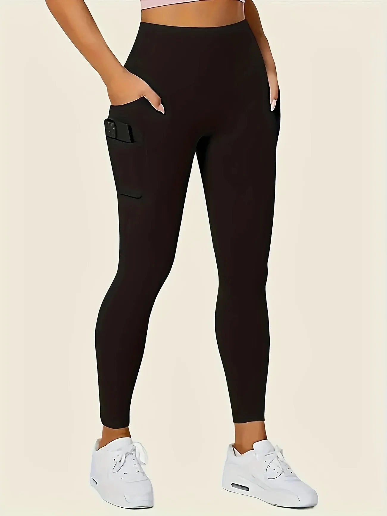 Contour Fit Leggings - Deep Pocket Shaping Black