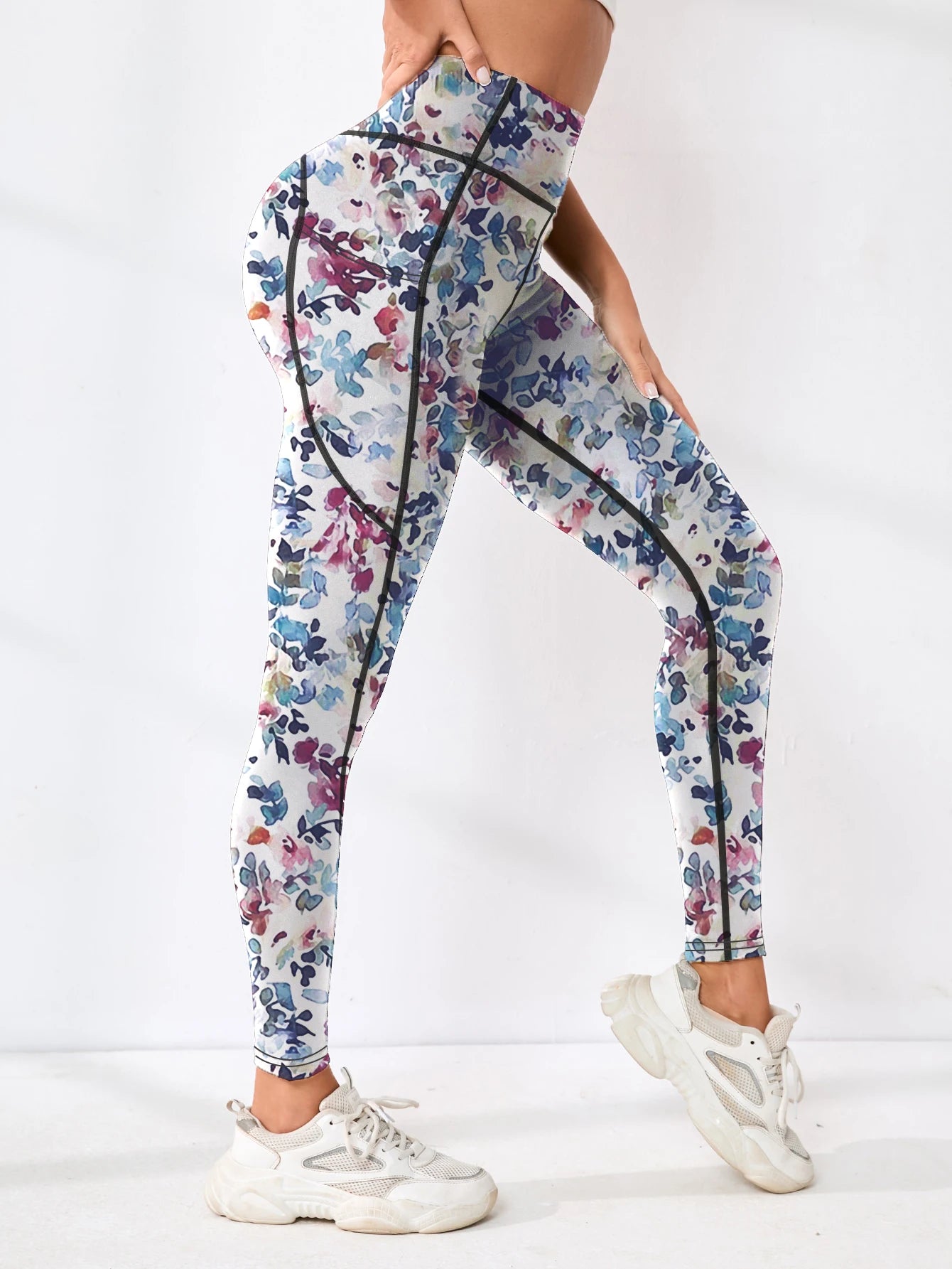 Second Skin Leggings - Multicolor Pattern