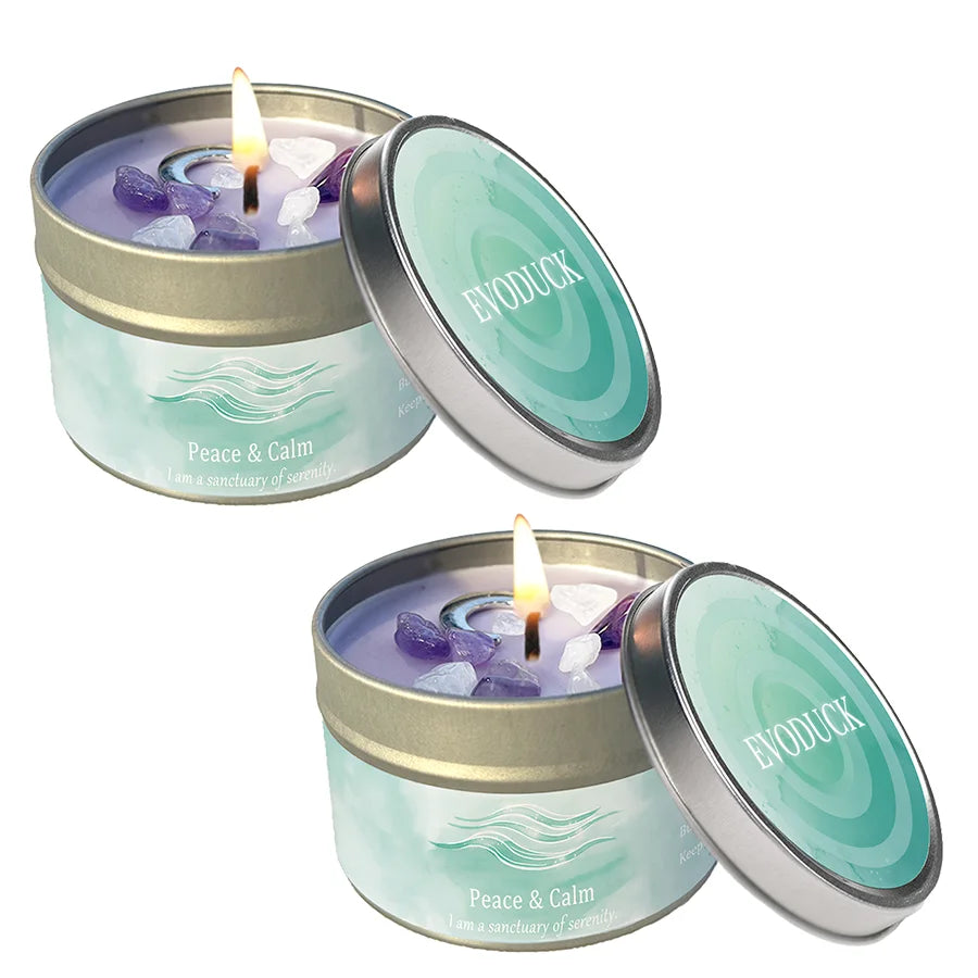 Crystal Candle 3oz | Healing Scented Gift