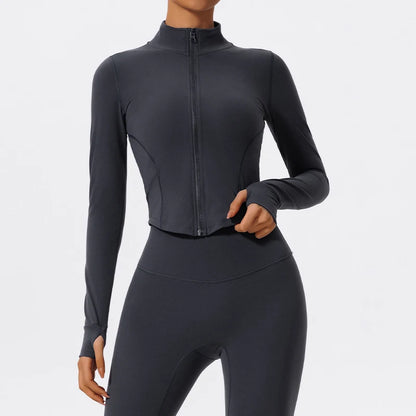 Women Zip Up Yoga Jacket | Ultra Soft Quick Dry Sports Top