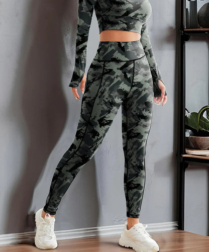 Second Skin Leggings - Patchwork Print