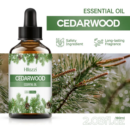Cedarwood Essential Oil | Pure Plant Aromatherapy Oil for Diffuser, Humidifier & Soap
