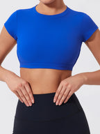 Hearuisavy Sports Top | Backless Yoga Crop Activewear