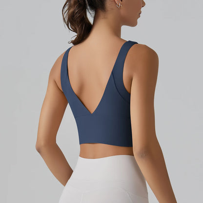Women Athletic Sports Bra Shockproof Yoga Gym Running Workout Top