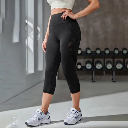 Second Skin Leggings - Capri Mesh Black