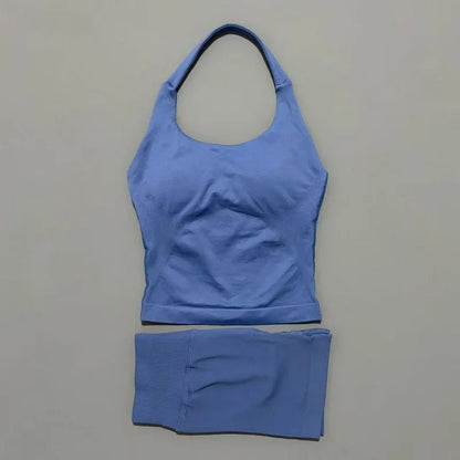 Curve & Flow Set - Seamless Halter Neck