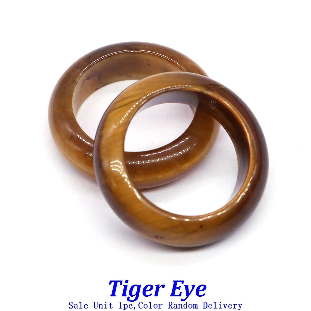 Crystal Rings – Natural Stone Reiki Healing Gem  Fashion Bridal Wedding Women Love Rings | Jewelry Accessories & Valentine’s Day Gift