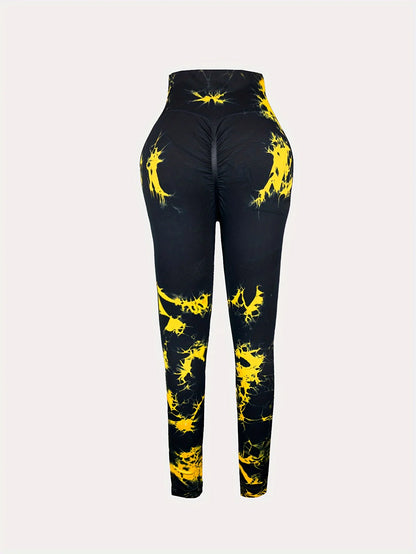 Contour Fit Leggings - Seamless Tie Dye