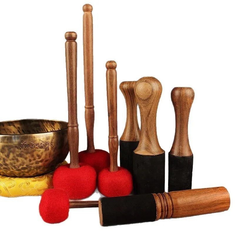 Singing Bowl Mallet | Wooden Wool Felt Stick for Meditation
