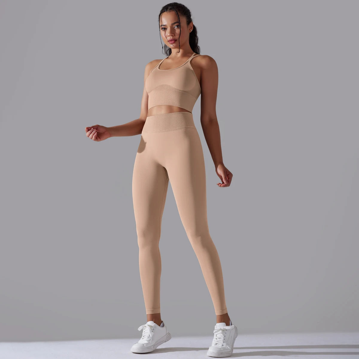 Curve & Flow Set - Brushed Fabric Moisture-Wicking