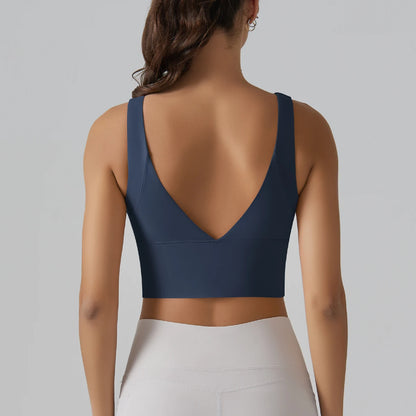 Women Athletic Sports Bra Shockproof Yoga Gym Running Workout Top