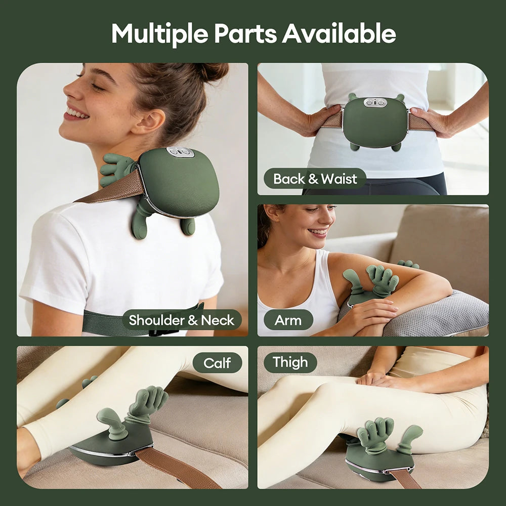 Bionic Finger Neck Massager Cervical Pillow Shoulder Massager Trapezius Shiatsu Kneading Muscle Body Leg Relax Massage Pillow