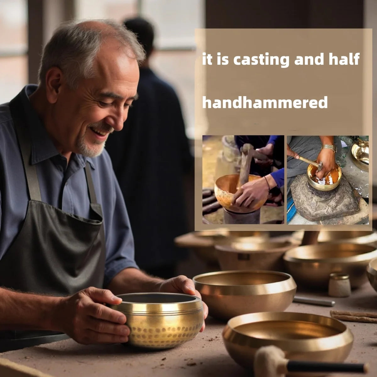 Tibetan Singing Bowl Set | Meditation Sound Bowl for Stress Relief