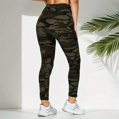 Sculpt & Flow Leggings - Green Camo