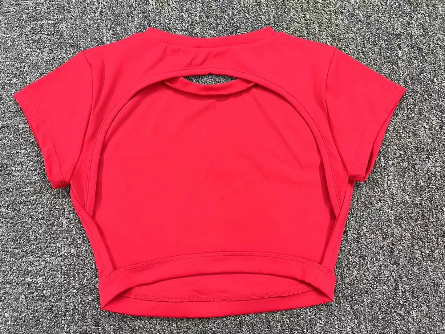Ctenkevet Sports Crop Top | Backless Yoga Gym Activewear