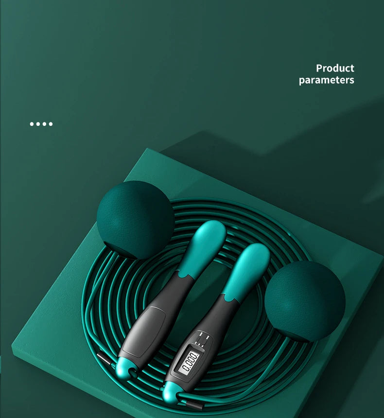 Adjustable Cordless Jump Rope with Counter Fitness Skipping Rope Gym Workout