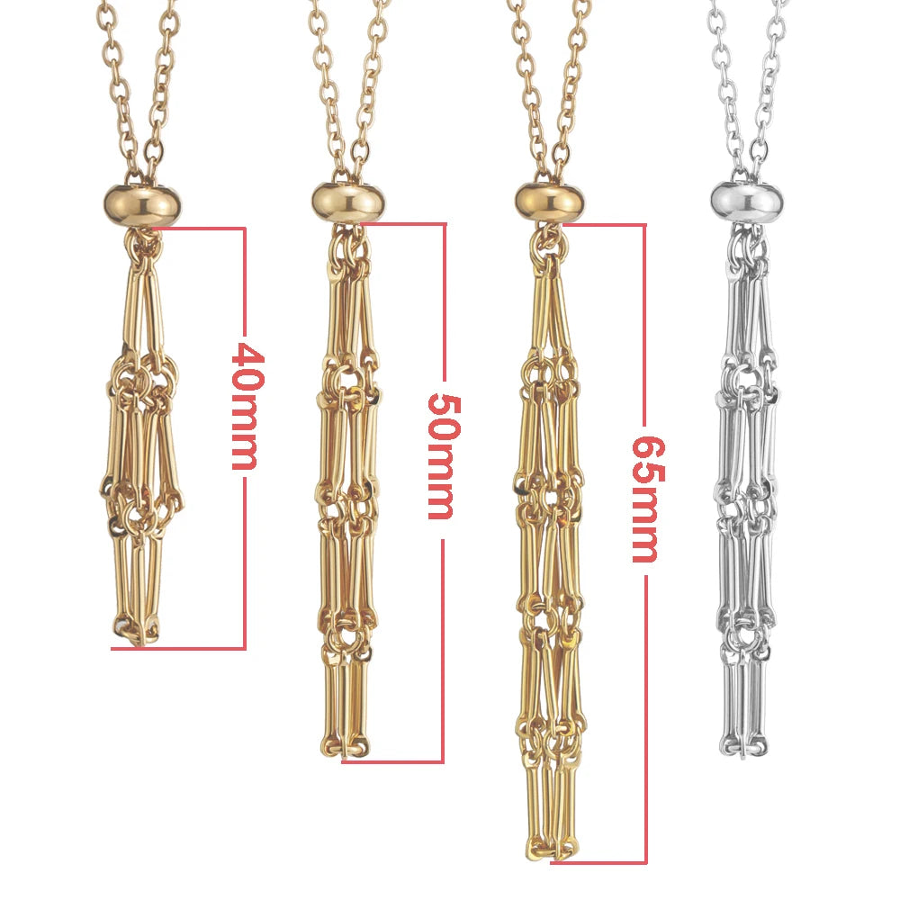 Adjustable Stainless Steel Crystal Cage Necklace Holder Pendant