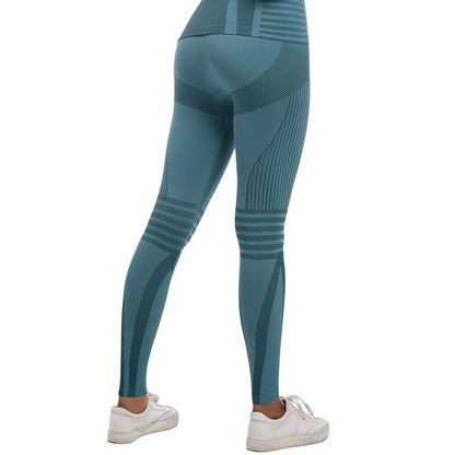 Contour Fit Leggings - Shaping Seamless Green