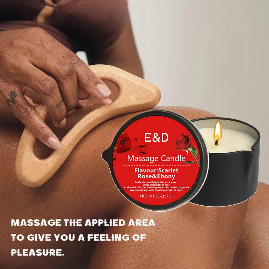 EVODUCK Luxury Massage Oil Candle | Stress Relief Aromatherapy