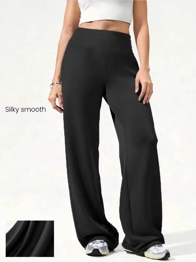 Sculpt & Flow Leggings - Wide Leg Black