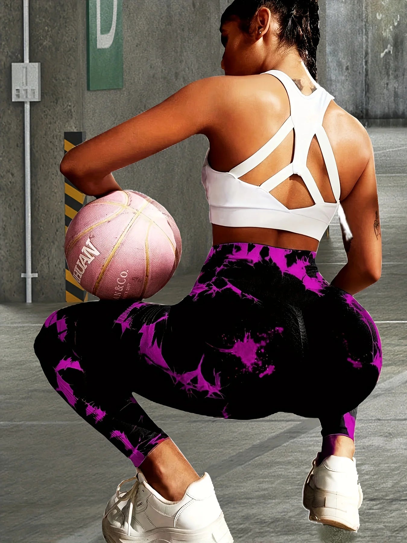 Contour Fit Leggings - Seamless Tie Dye