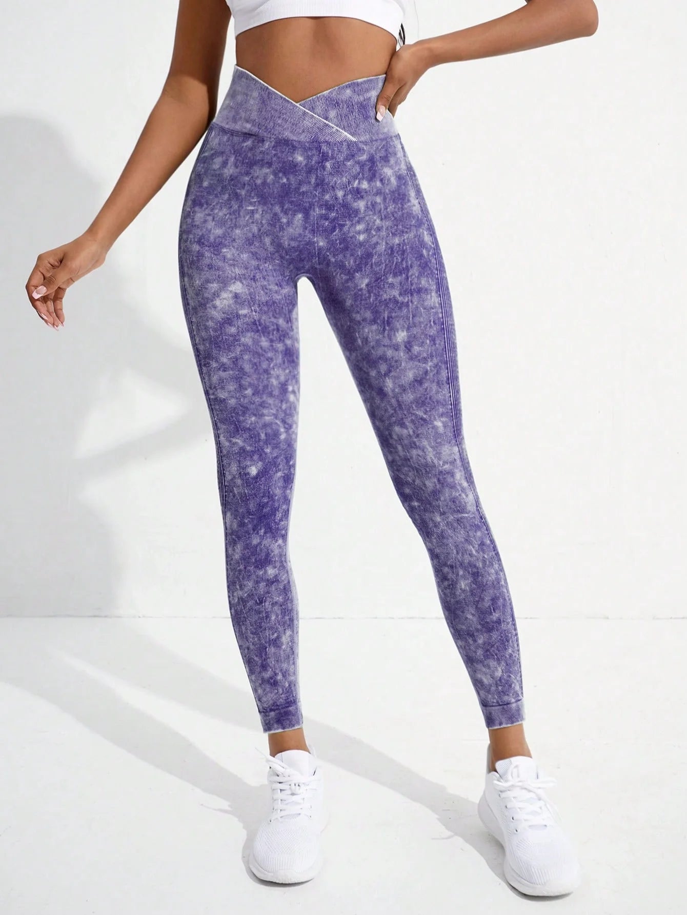 Sculpt & Flow Leggings - Crossover Waist