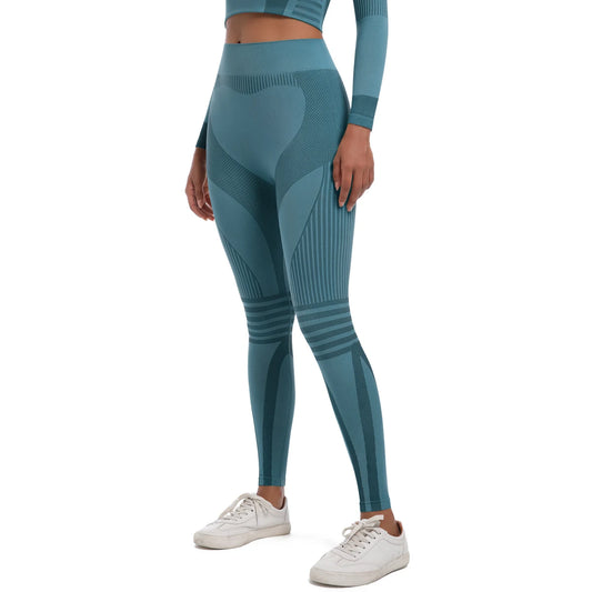 Contour Fit Leggings - Shaping Seamless Green
