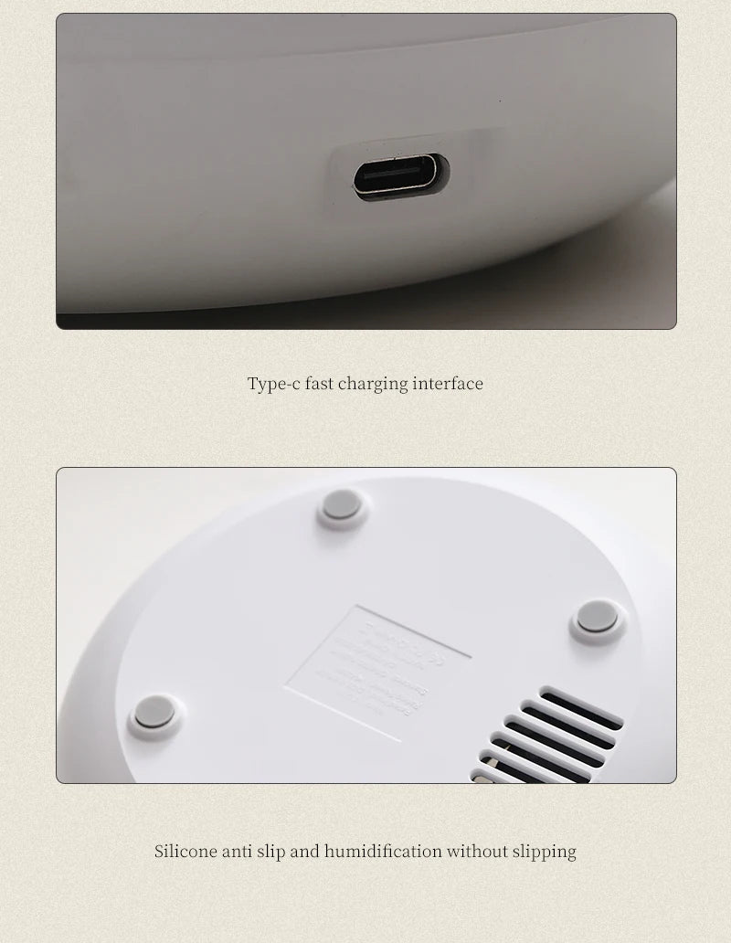 200ML Aroma Diffuser Essential Oil Lamp – Portable USB Design  Air Humidifier with Color Flame Night Light